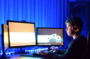playing computer games